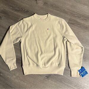 Champion Crewneck in Pastel Yellow- New with tag